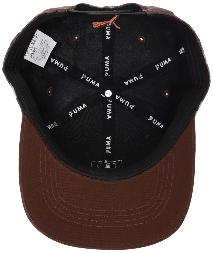 PUMA Golf P AOP P Logo Cap in Espresso Brown Men's (026035)