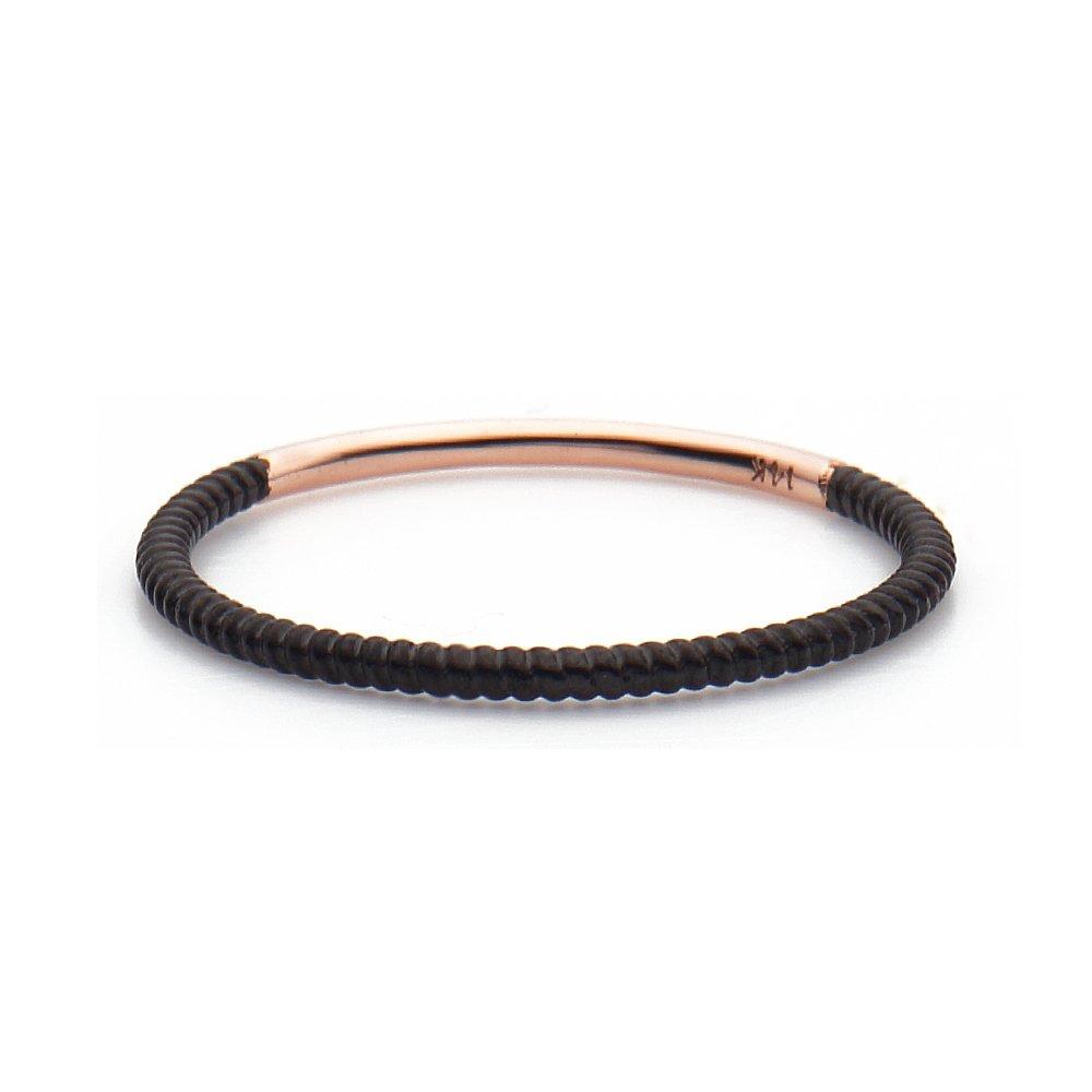 [Dorocy] 14K Chic Black Twisted Ring