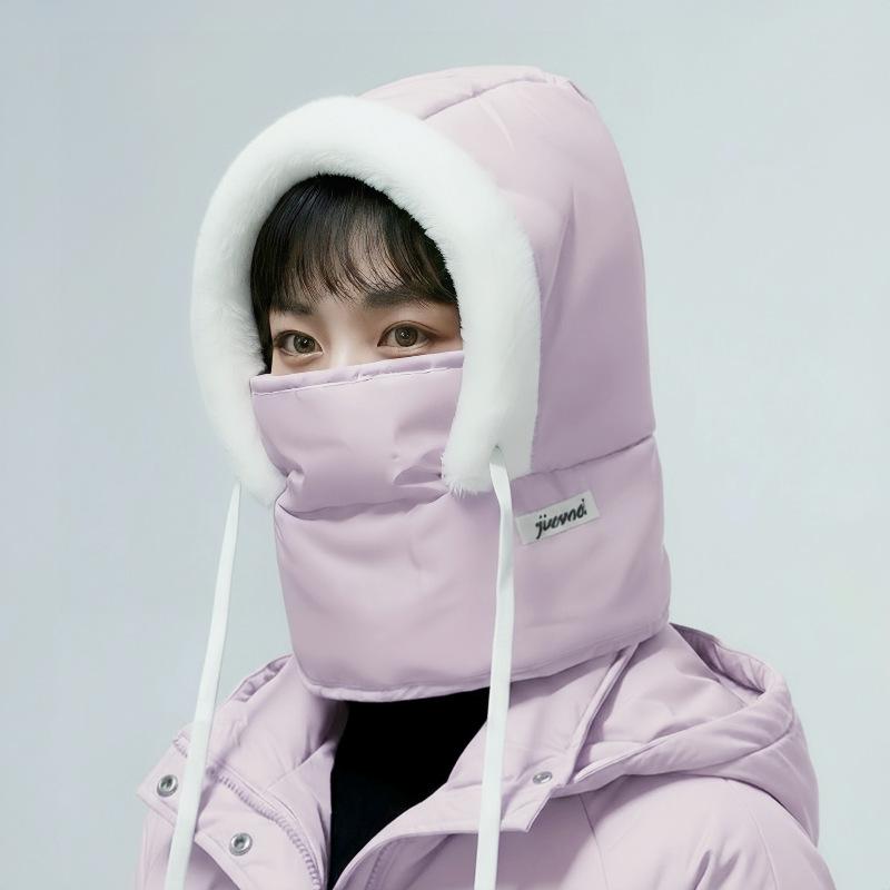 Unisex Winter Hooded Mask Windproof Fleece Face Cover With Neck Protection All-In-One Cold Weather Balaclava For Men Women