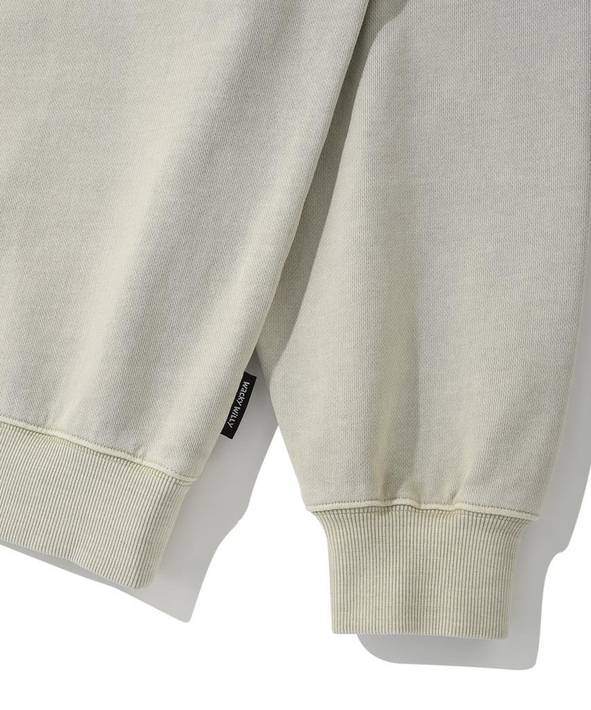 Wacky Willy Kiki Washed Graphic Sweatshirt Beige