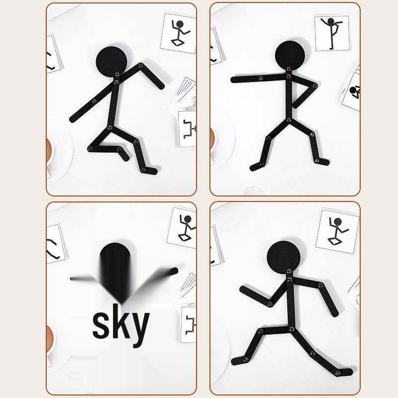 Creative Wooden Posing Figures for Children's Sports and Early Education