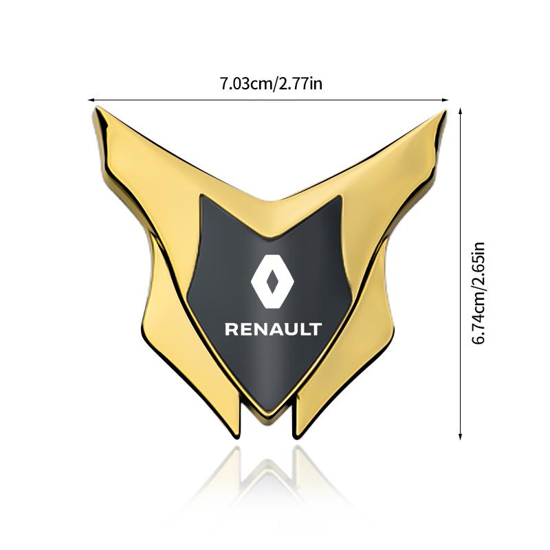 Hub Caps 3D Metal Car Styling Sticker Emblem Badge Decals Automobiles For Renault Grand Scenic 4 XMOD Megane Clio 4 Laguna 2 3 C