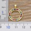 Nidin Moda Collana Arcobaleno Ciondoli Multicolore Gioielli Charms Collana a Catena Lunga Per Donna Bel Regalo per Festa di Compleanno