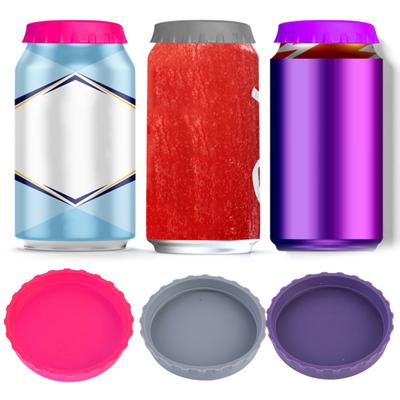2 Stück/Set Silikon-Cola-Dosenabdeckungen, kein Geruch, auslaufsicher, weicher, langanhaltender, stechender Geruch für Zuhause