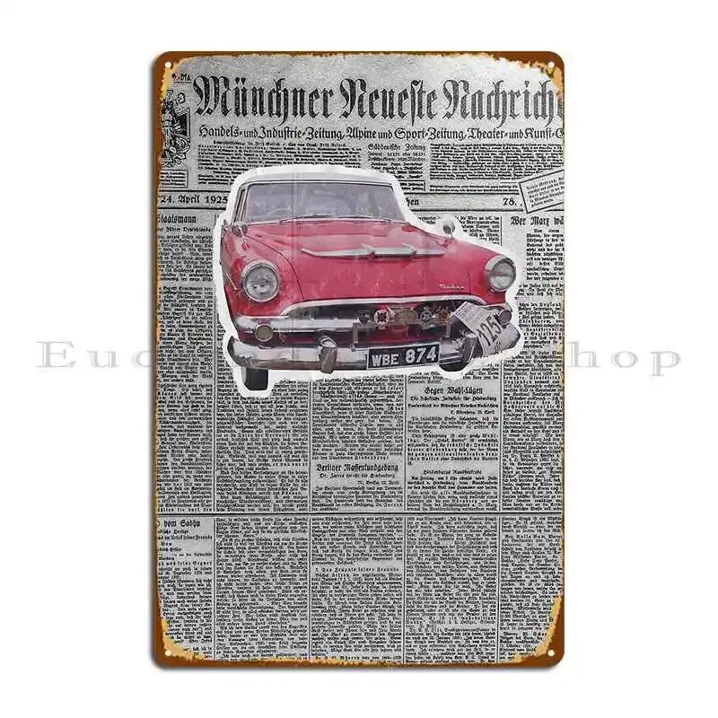 Vintage Car Metal Sign Wall Mural Plaques Customized Pub Decoration Tin Sign Poster