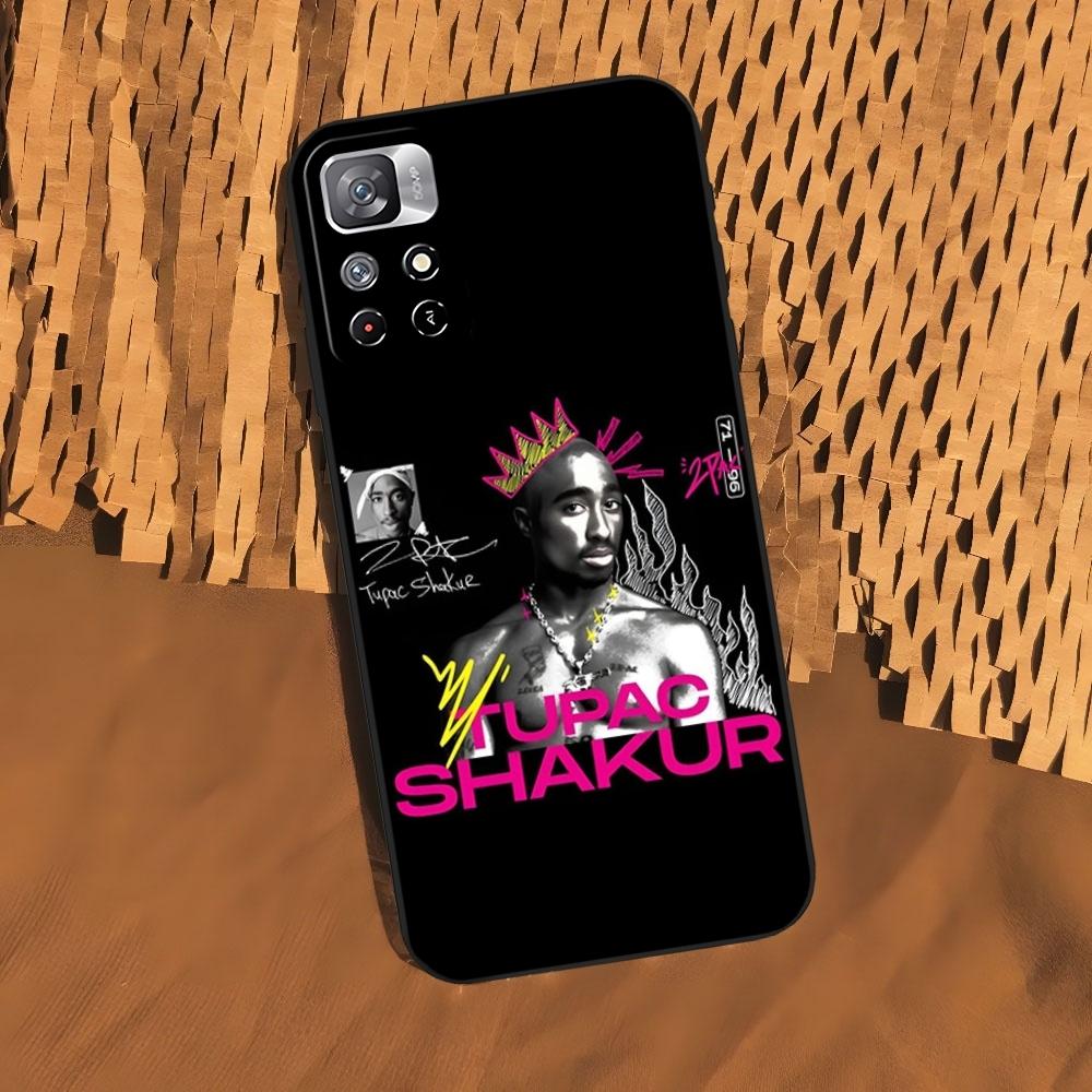 

Rap Singer Tupac Shakur Phone Case for Xiaomi 15 14 13 12 Mi 11 ultra Pro Lite Black Soft Silicone Cover Xiaomi 13 Ultra