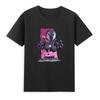 2026 Venom Marvel Peripherals Printed Childrens TShirt Roundneck Pure Cotton Family Clothing for Parents and Children