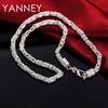 Nuovo annuncio Argento Sterling 925 20 Pollici 5MM Collana Personalizzata Uomo Donna Moda Charme Hip Hop Gioielli Regalo di Natale