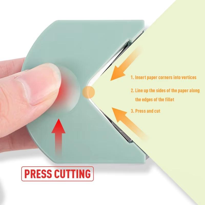 Stainless Steel Corner Cutter, Portable Rounder for Photos & Paper Crafts - Easy Precision Trimming Tool, No Batteries Required