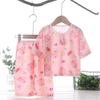 Summer Cotton Pajama Set Thin Air Conditioning Wear for Kids Baby Home Loungewear