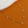 316L Stainless Steel Simple Fashion Zircon Waterdrop Pendant Necklace for Women Trendy Waterproff Chain Neck Party Jewelry Gifts