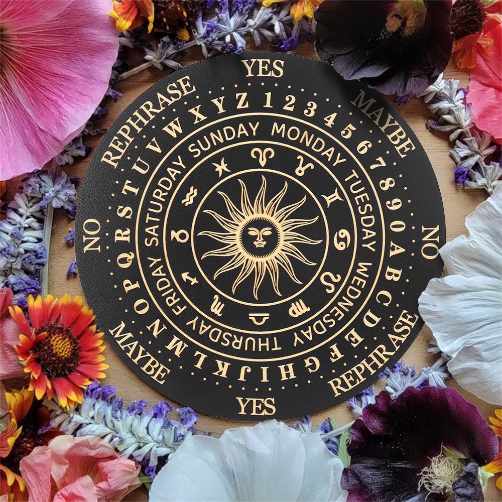 Tailai Black Sun Constellation Crystal Display Plate