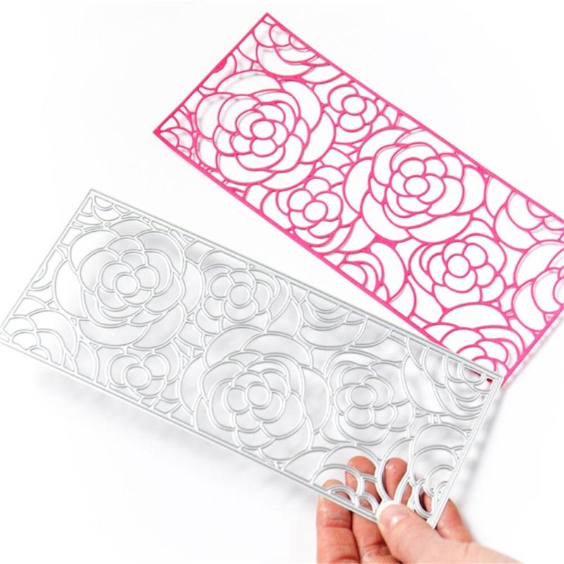 Ästhetische Blumen Stanzformen Kohlenstoffstahl Stanzschablonen Metall Prägeschablonen für Scrapbooking Kartenherstellung Album