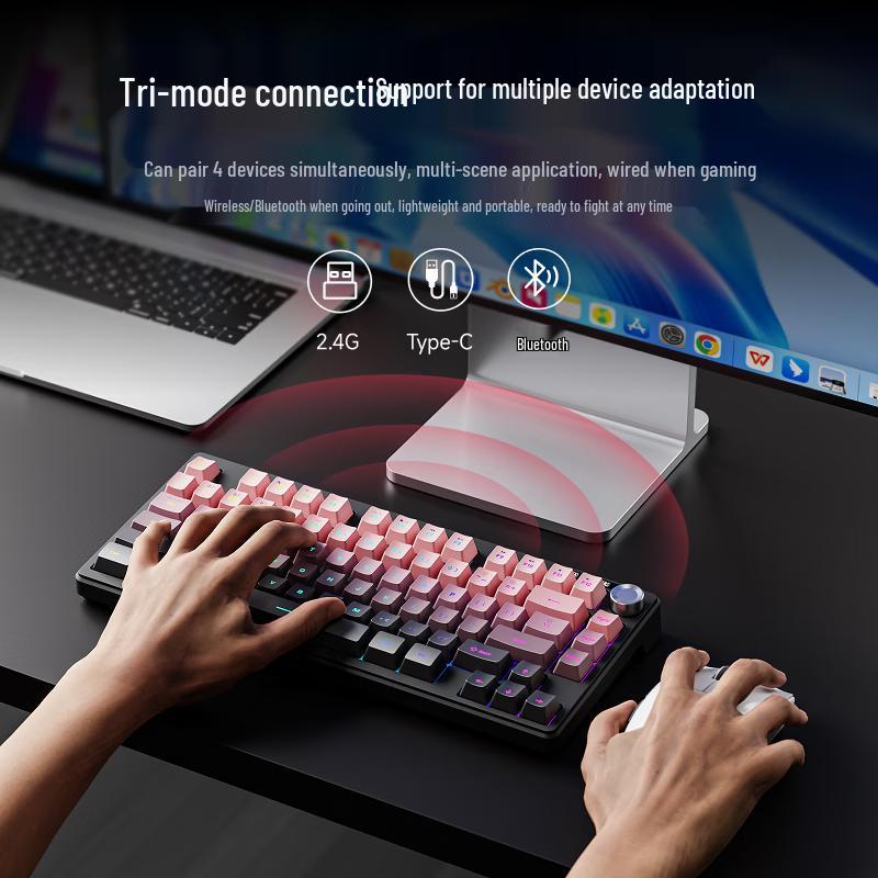 Pioneer F75 RGB Wired Mechanical Feel Keyboard