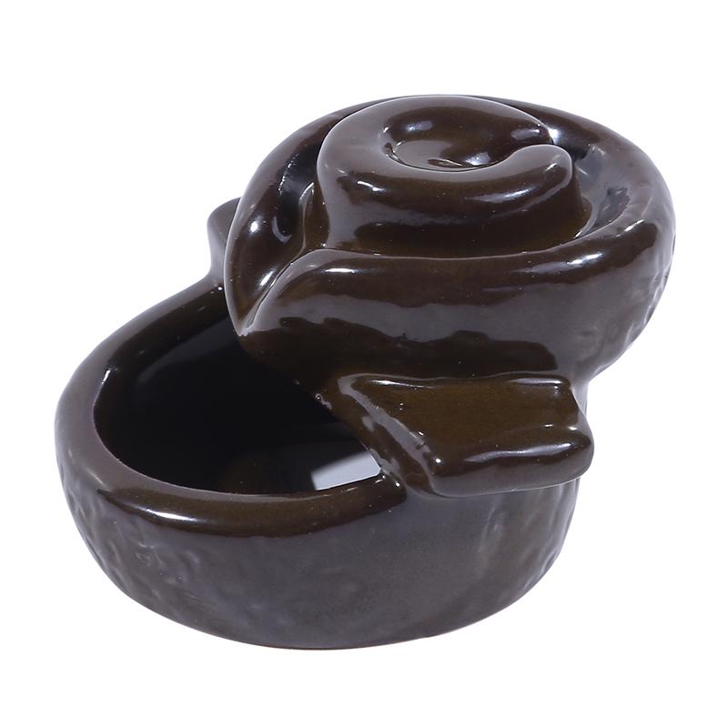 Retro Waterfall Incense Base Backflow Mini Buddha Censer Backflow Incense Bases Holder Home Office Teahouse Decor Ornaments