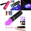 Mini Uv Flashlight With 9leds For Currency Verification And Fluorescence Testing For Camping And Search Scenarios