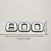 3D 800 Emblem Car Rear Trunk Badge Sticker Fender Decal Logo For Benz W463 G63 W213 Auto Styling Accessories