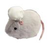 Fluffy Stuffed Hamster Plush Toy Soft Kawaii Rat Doll Cute Stress Relief Sleep Companion for Children Bedside Nap Pillow