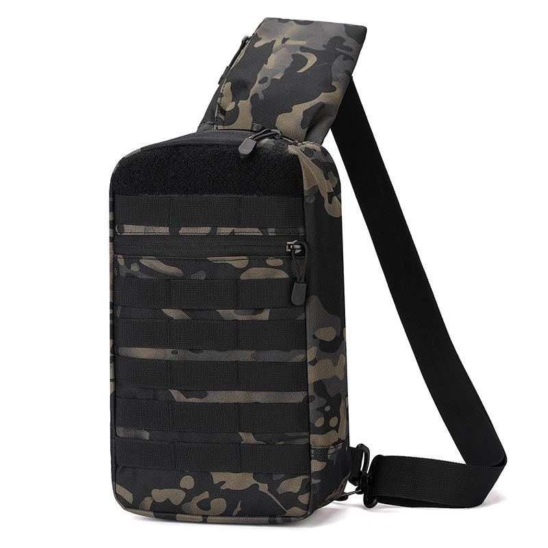 Outdoor Camping Chest Bag for Men Camouflage Backpack Travel Cycling Mountaineering Crossbody Waist Shoulder Sling Tactical Bag