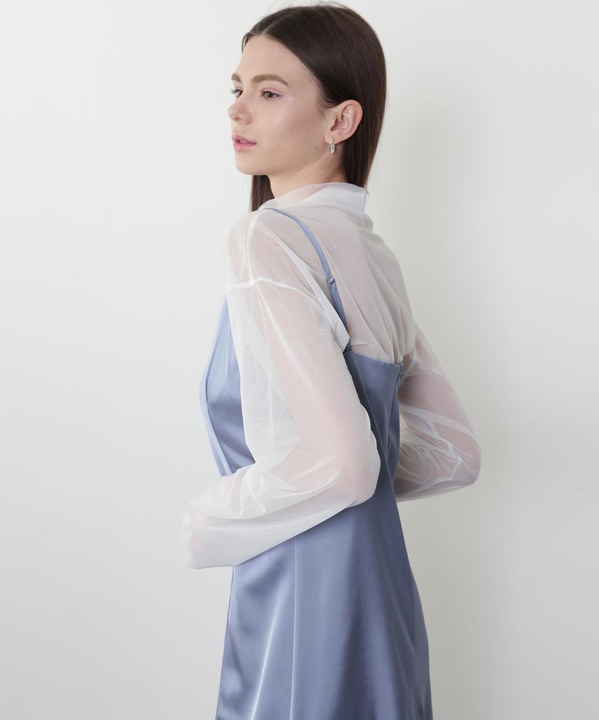 Leobeucham [Venus Satin Slip Dress_Blue] Venus Satin Slip Dress