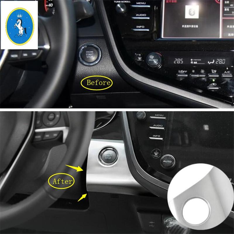 Engine Start Stop Ring Keyless Start System Button Decoration Panel Cover Trim Fit For Toyota Camry 2018 -  Auto Accessories