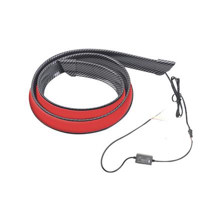 Universal Carbon Fiber Trunk Spoiler with Colored LED Rear Brake Lights, Turn Signals and Dynamic Light