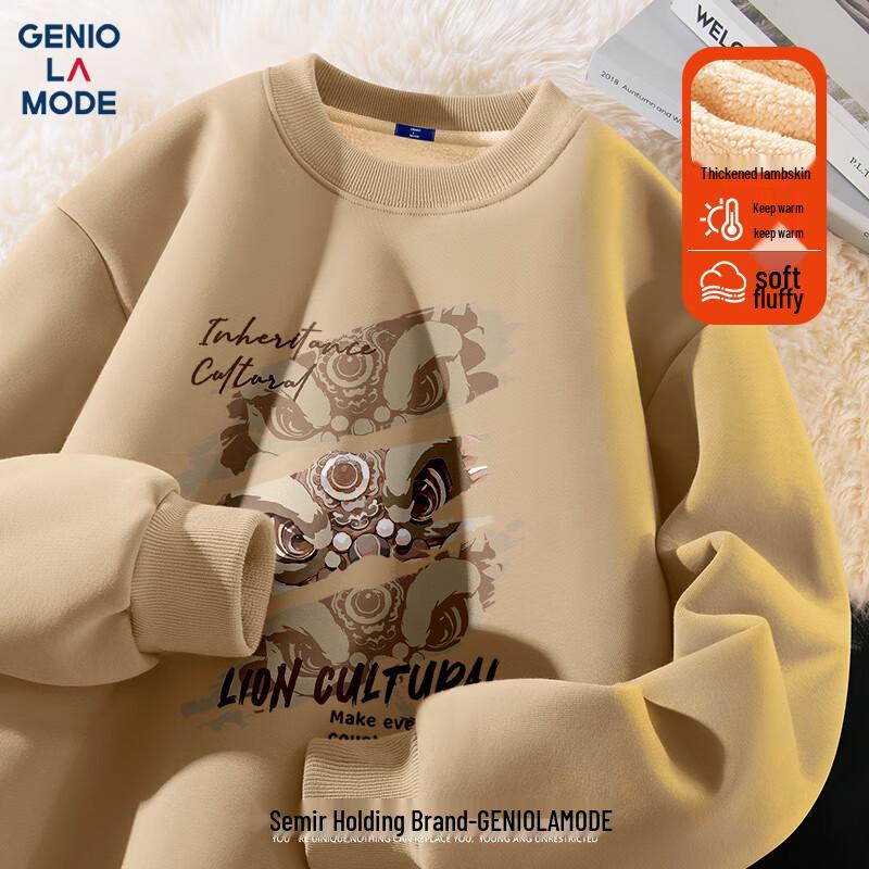 

GENIOLAMODE Men s Heavyweight Fleece Sweatshirt XL