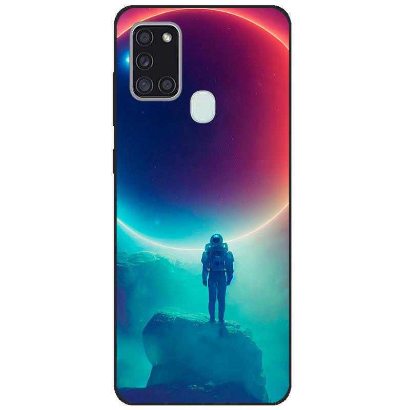 

For Samsung A21s SM-A217F/DSN Back Cover tpu Soft Silicone Phone Case For Samsung Galaxy A21s Case Mobile Phone black coque new Galaxy A21s