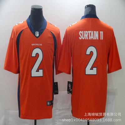 Φανέλα Football NFL Denver Broncos 10 Nix Αυθεντική Ραμμένη Φανέλα Αγώνα Προπόνησης Ανδρική Βαμβακερή Αθλητική Ενδυμασία
