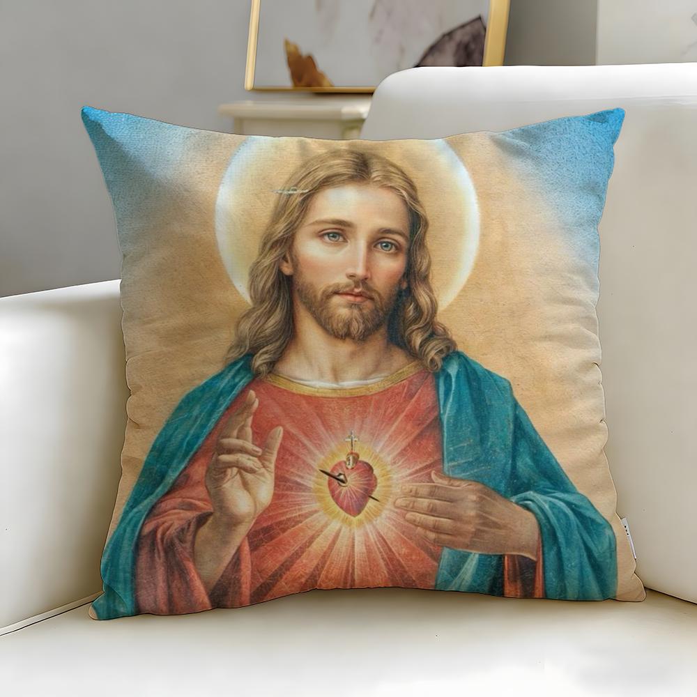 art theme Sacred Aesthetic Art Cushion Cover Soft & Easy-Wash Pillow Case – Versatile for Couch, Bed, Travel and Office