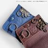 Key Case Official Licensed Made In Character Blue Multi-Leather <Shima Rin> Yurucamp Product, Japan, Goods,
