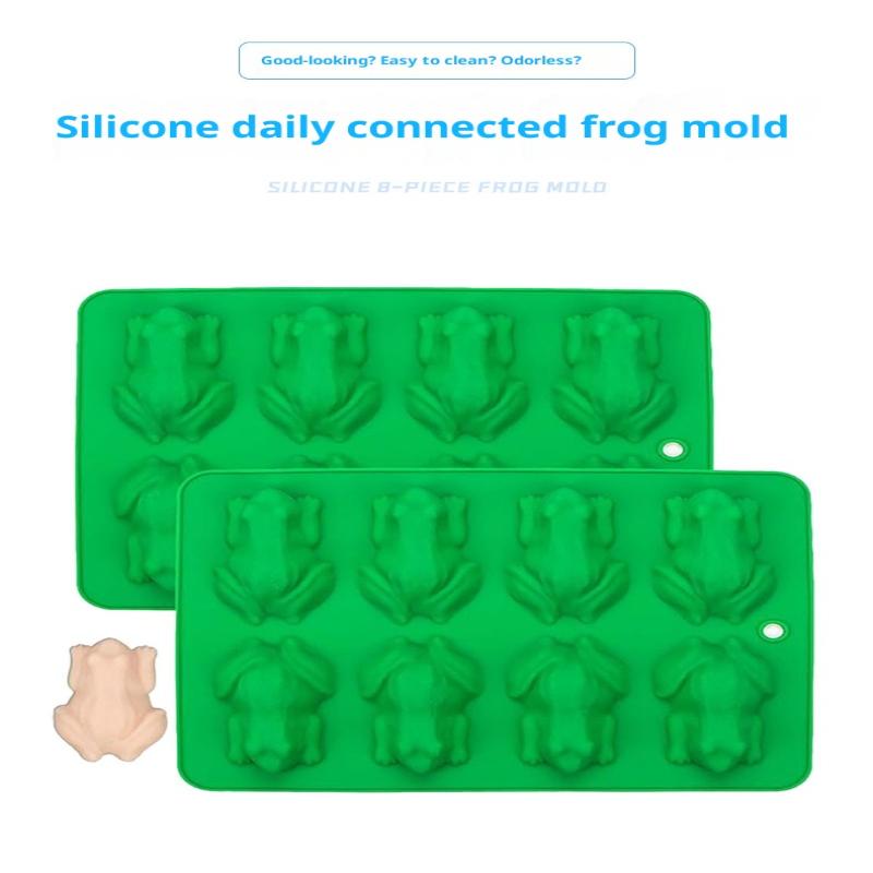1Pc 3D Frog Silicone Mold Fondant Candy Chocolate Mould Passover Frog Jello Plaster Epoxy Resin Crayons DIY Cake Decorating Tool