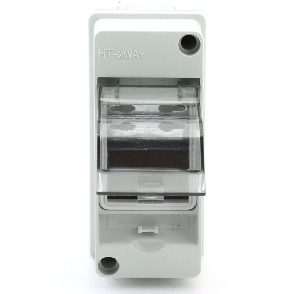 2 Stück Schaltkasten Verteilerkasten IP65-1 Reihe 2 Module Kleinverteiler