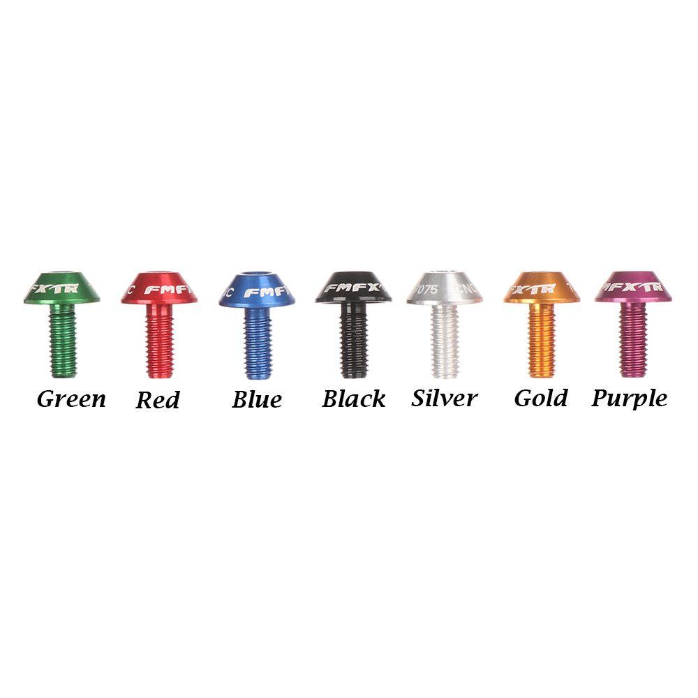 2Pcs Aluminum Alloy Bike Bicycle Water Bottle Holder Cage Screw Bolts M5x12mm Stainless Steel Screw Durable Bike Accessory