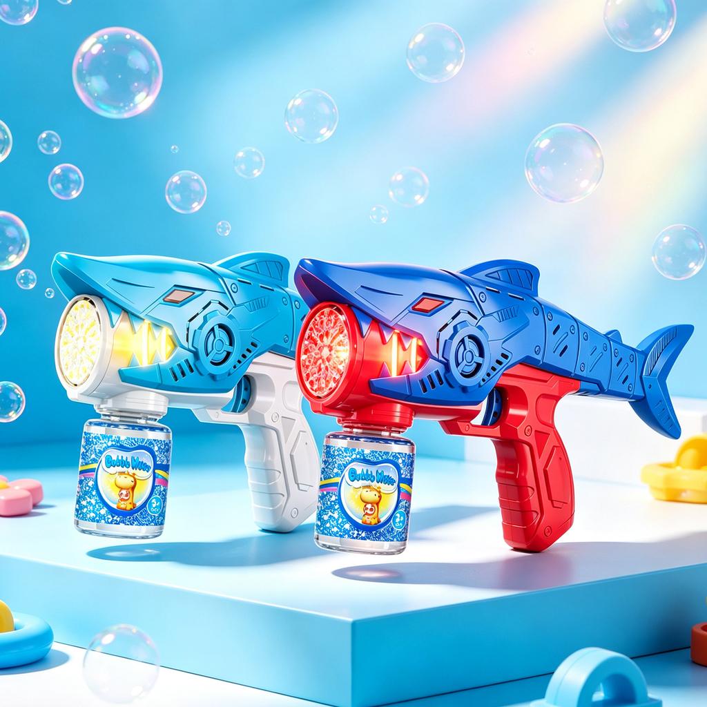 Blaster with LED Lights - Handheld Machine for Outdoor Summer Fun