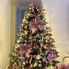New Pink Foam Christmas Ball Pendant Shiny Glitter Diamond Powder Christmas Tree Hanging Ball Decor Navidad Decor 2025