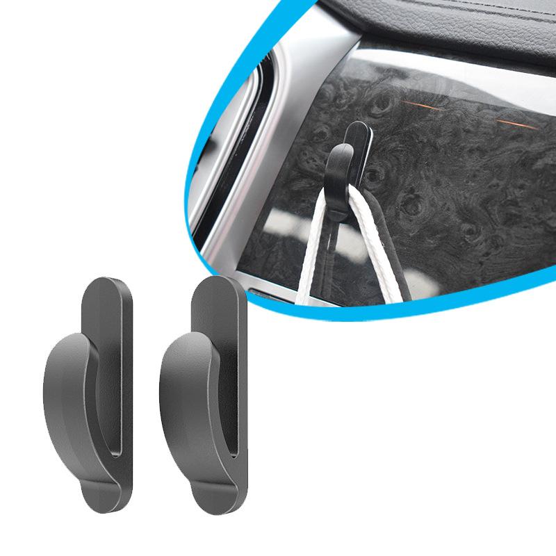 16pcs Car Glue Hooks Clips Mini Small Holder Self-Adhesive Durable Bags Vehicle Hidden Headrest Hanger Clips Car Accessories
