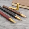 Office Supplies Black Refill Business Metal Gel Pen Brass Pen Roller Ball Pen Wood Rollerball Pen