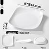 Double Color Melamine Square Rice Bowl Plate - Commercial & Catering Use