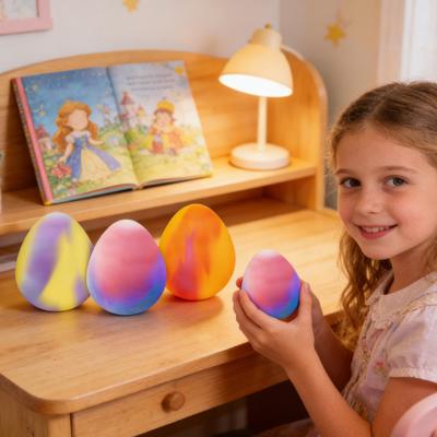 Paasei Knijpspeeltje Stressverlichtend Kleurrijk Ei Knijpspeeltje Decompressie Stressbal Ei Mand Vuller Feestartikelen
