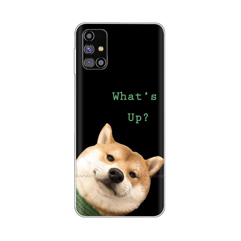 For Samsung Galaxy M31S Case SM-M317F M 31s Back Cover Cartoon Painted Silicone Soft TPU Phone Cases For Samsung M31s M317 Funda