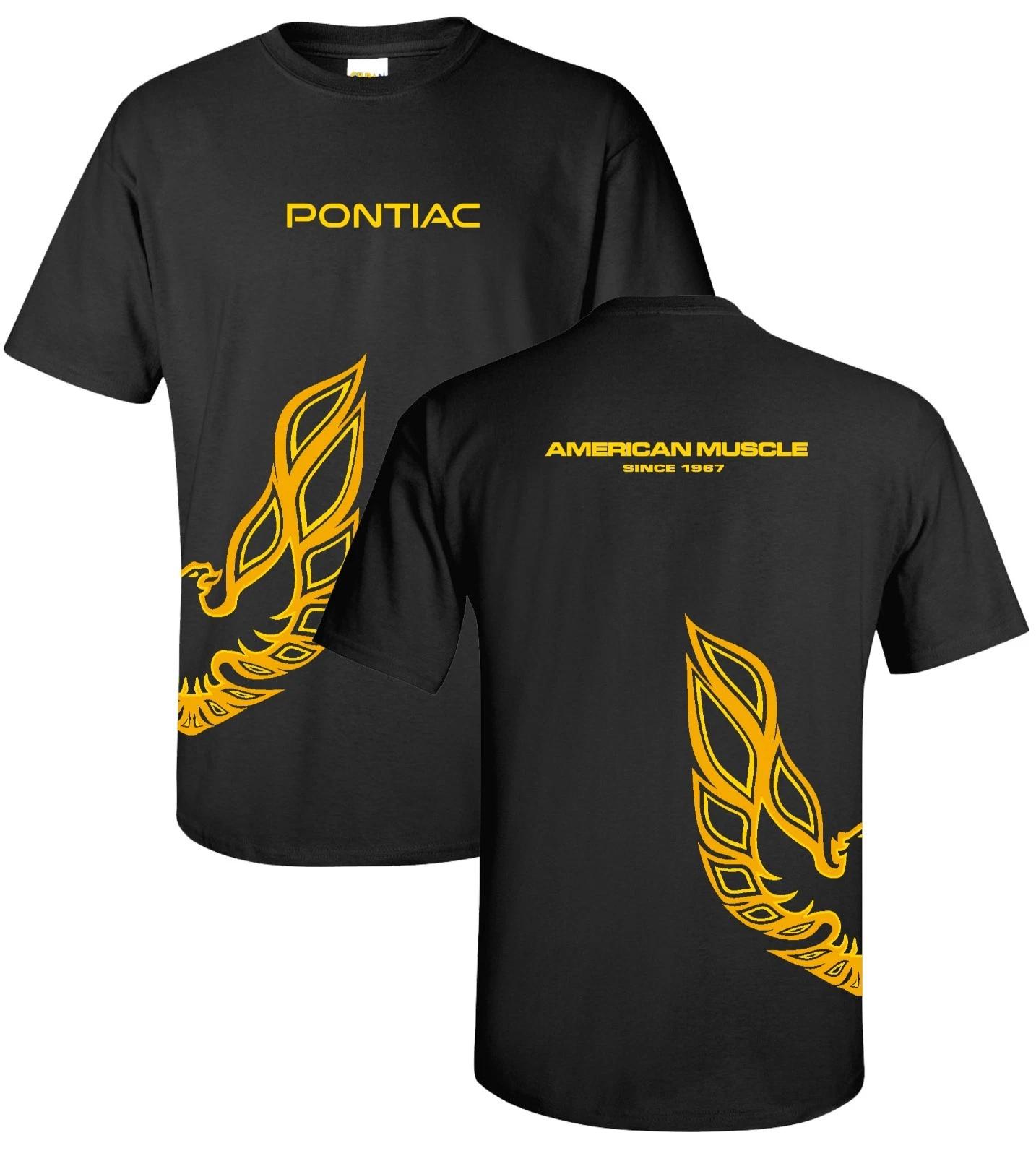 Pontiac Firebird Trans Am T-Shirt - Black w/ Under Wrap Logo / Emblem (Licensed) L