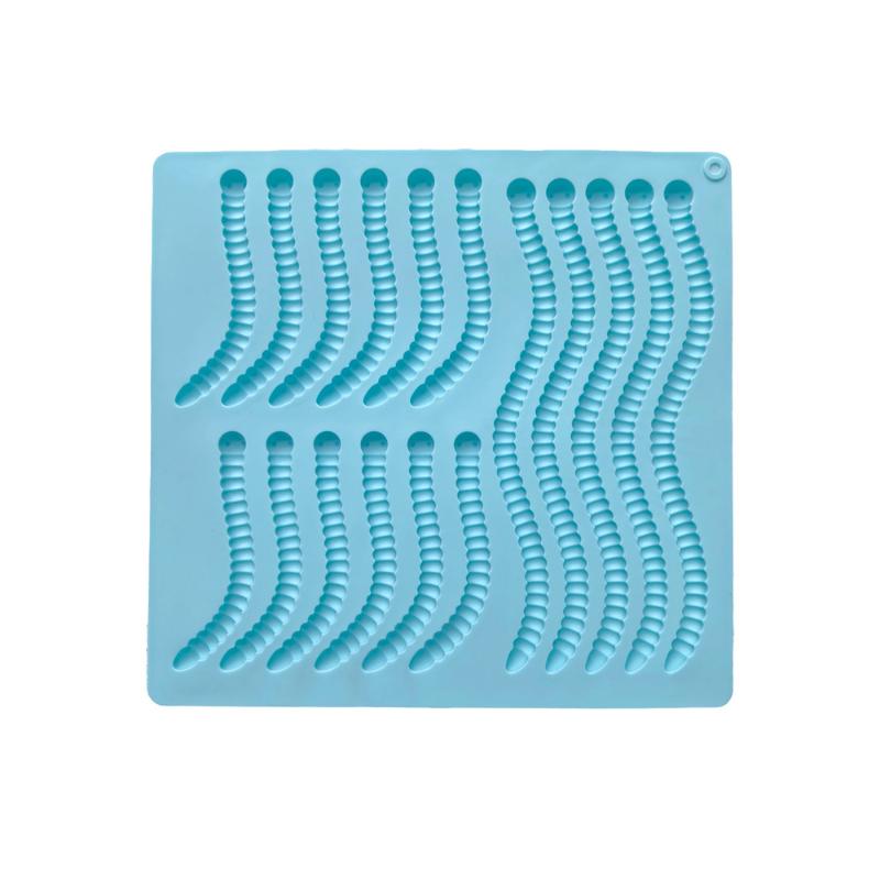 

1 Pcs Worm Soft Candy Silicone Mold Diy Chocolate Candy Pudding Biscuit Ice Grid Tray