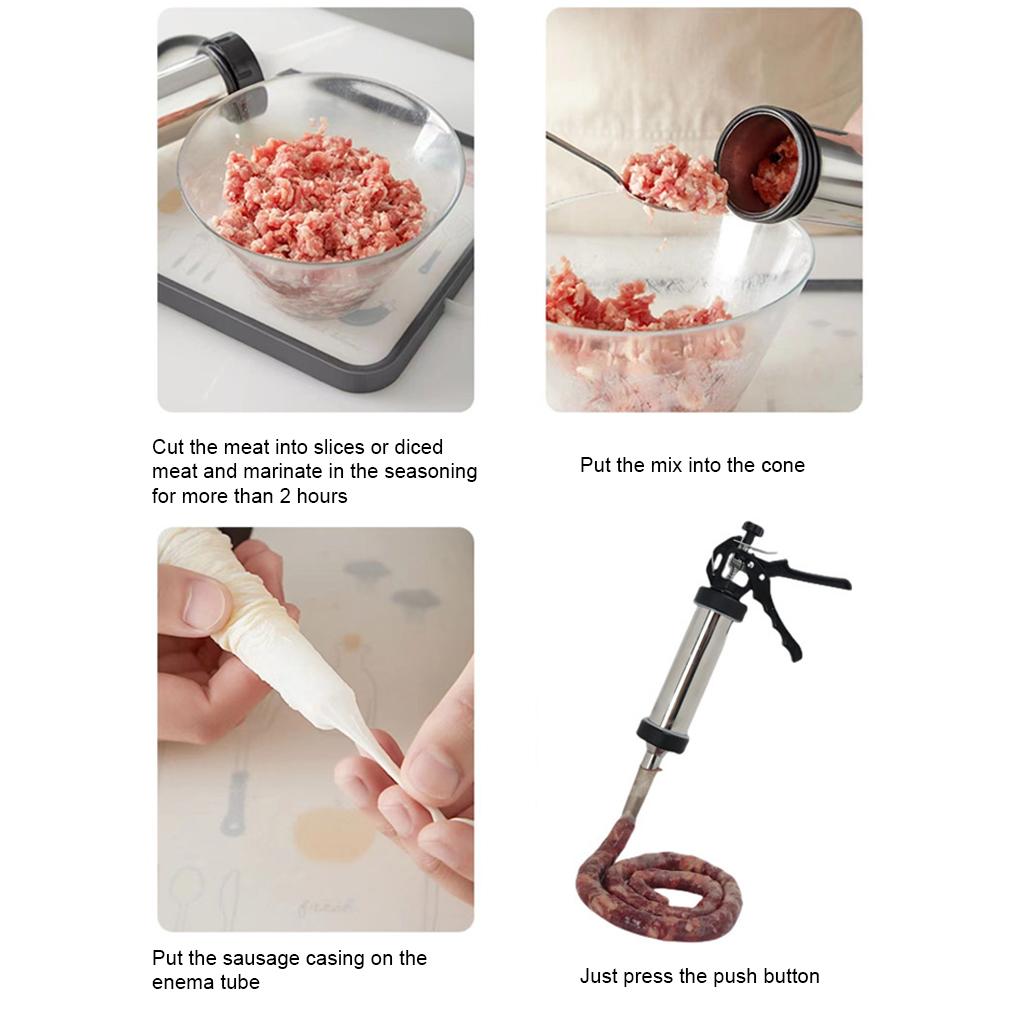 Churro Maker Tool Sausage Dispenser Filling Piping Bag Large Needle Lightweight Portable Filling Machine