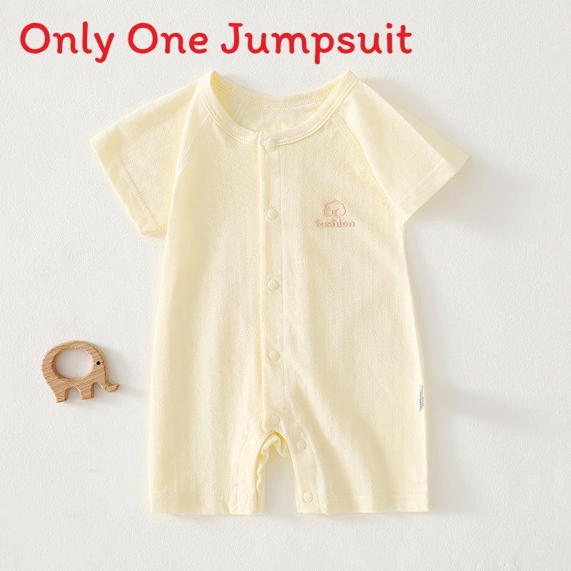 Baby Cotton Romper Summer Lightweight Nobone Antibacterial For Newborns And Toddlers
