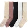 New Women's Stockings Spring Trends Casual Preppy Style Knee High Socks Female High Quality Solid Color Long Socks Comfy