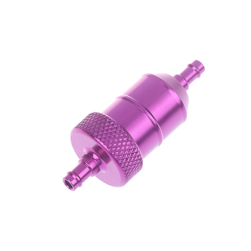 Universal 8mm 5/16'' Motorcycle Fuel Filter Car Oil Inline For Motorcycle Scooters Chrome Aluminum Fuel Filters 7 Color