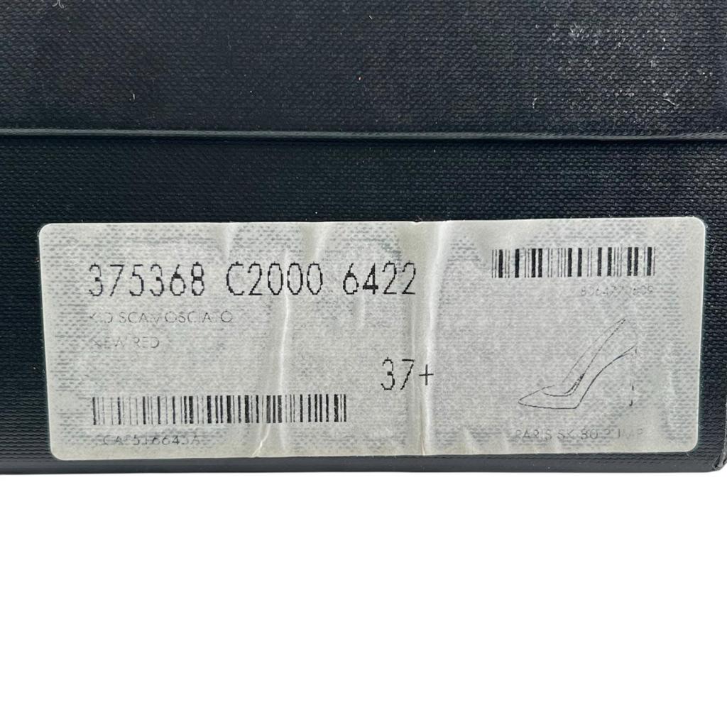 Pristine SAINT LAURENT Pumps Pointed Toe Stiletto Heels Red Suede Leather 37.5 Used