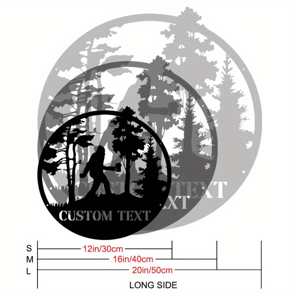 

Personalized Sasquatch Beer Metal Wall Art, Multifunctional Home Decor for Nature Campers, Metal Craft