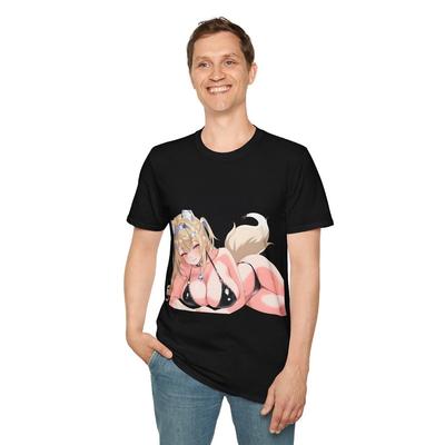 Anime Bikini Girl Waifu Black T-Shirt Unisex T-Shirt